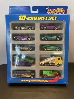 Hot Wheels 10-Car Gift Set EXCLUSIVE Green '32 Ford Delivery Toys R Us NEW 1997