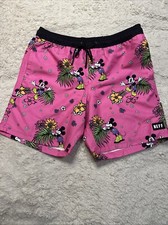 NEW NEFF x Disney Mickey Hot Tub Mens Volley Shorts  Size Medium NWT Swimsuit