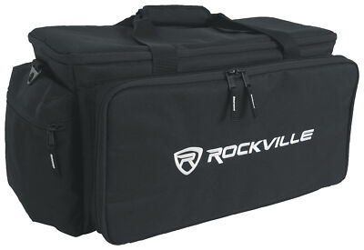 Rockville UT-BAG10 Padded DJ Cable/Utility Bag w/removable Dividers+YKK Zippers
