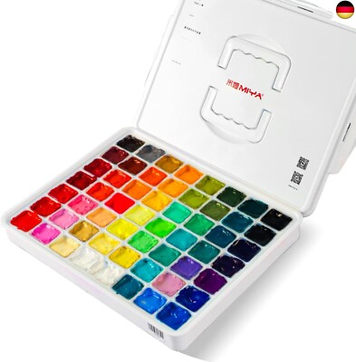 HIMI Gouache-Farben-Set, 56 Farben x 30 ml mit tragbarer Tragetasche,