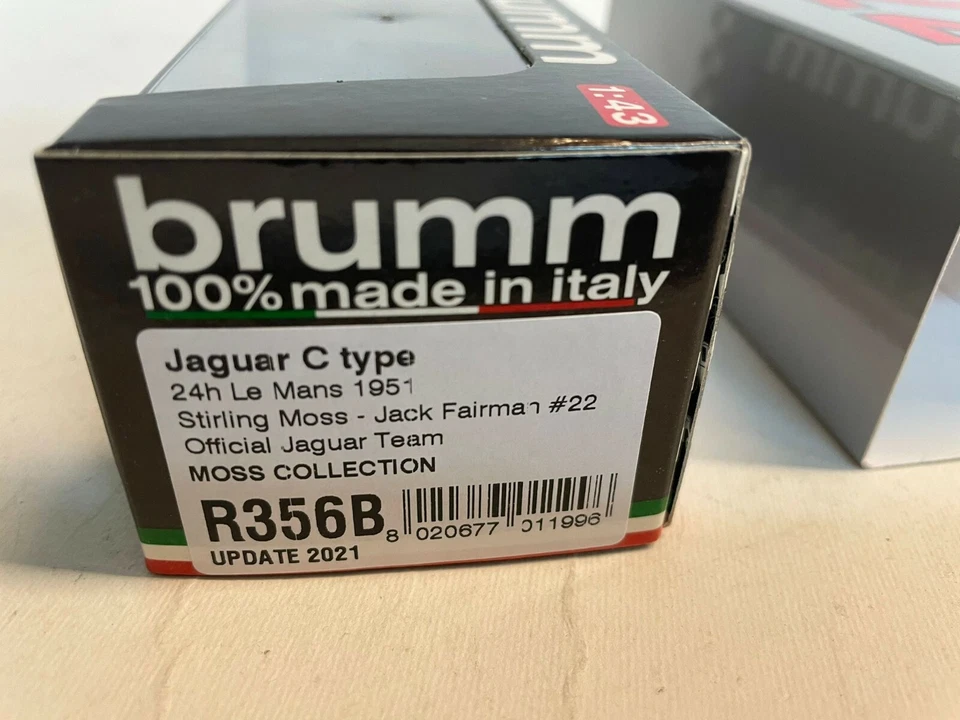 Brumm Jaguar Tipo C #22 Stirling Moss Le Mans 1951 1/43 R356B Foto 3 de 3