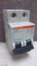 MERLIN GERIN C2A 2AMP 2POLE CIRCUIT BREAKER MG 24443 NEW MG24443