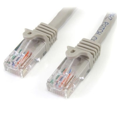 StarTech.com 1m Cat5e RJ45 UTP Netzwerkkabel Snagless - Cat 5e Patchkabel - Grau