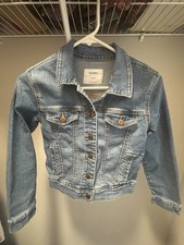 Old Navy Jean Jacket Girls Large 10-12 Blue Denim