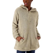 Koolaburra by UGG Brushed Back Sherpa Hoodie Pullover Light Olive L New