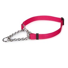 Guardian Gear Adjustable Martingale Choke-Style Dog Collar, 22-34 Inch Pink