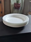 6 Corelle WINTER FROST WHITE 15-oz Wide Flat Rimmed SOUP Pasta BOWL LOT USA
