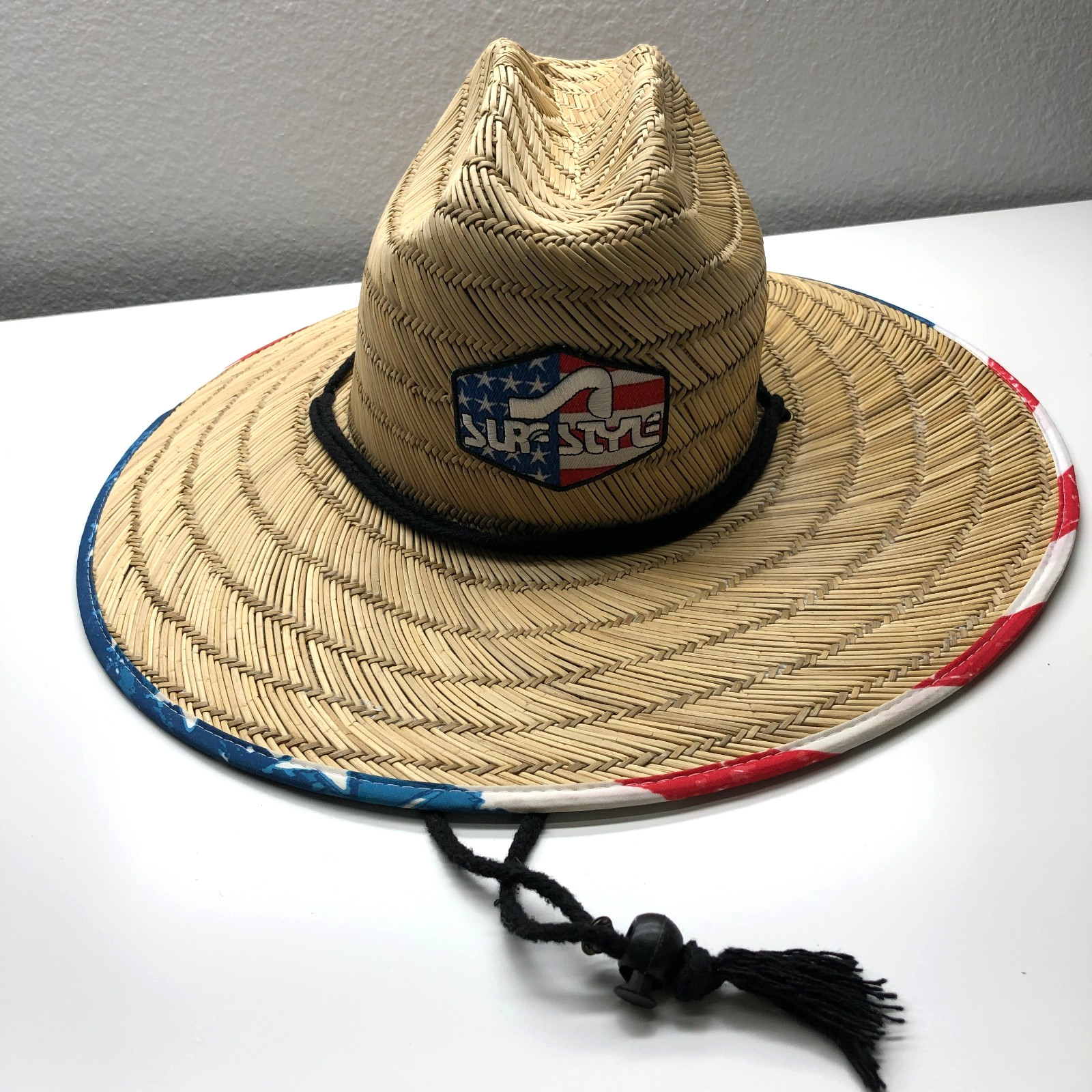 Surf Style Straw Lifeguard Hat Summer Beach One Size Unisex 