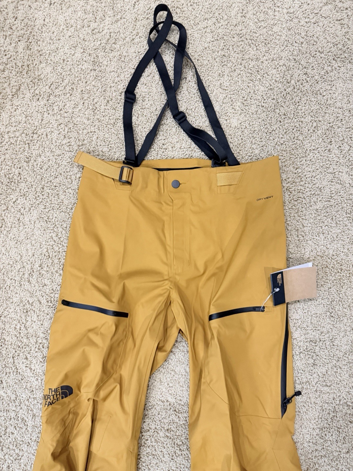 The North Face DRYVENT Waterproof Ski Pant Timber Tan Size Small 32x32 NWT $380 thumbnail 2