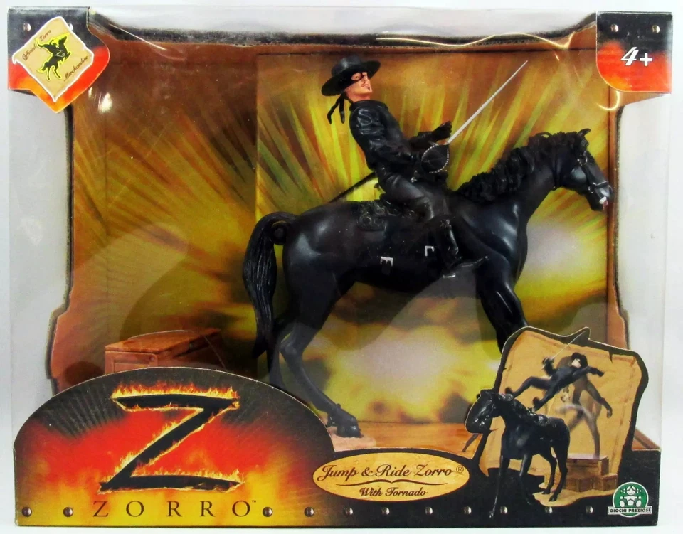Zorro - Giocho Preziosi 2005 - Jump & Ride Zorro with Tornado - Figurines Articu - Photo 1/4