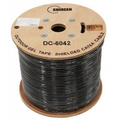 Shireen DC-6042 Outdoor CAT6A Shielded Ethernet Cable 1000ft 305M UV FTP 10GbE