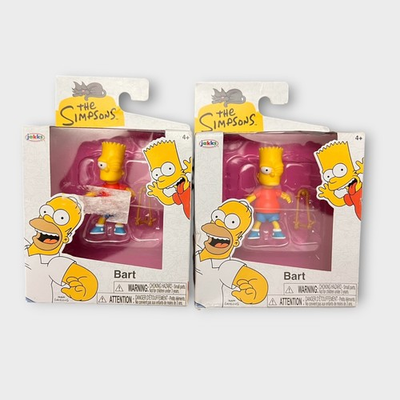 #ad NIB Jakk#x27;s Pacific The Simpson#x27;s Bart Sling Shot Winking lot 2 Figure 2.5quot; tall $15.99