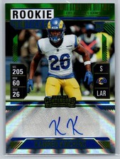 2024 Panini Contenders - Kamren Kinchens - #178 - Green Rookie Ticket Auto Rams
