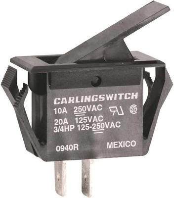 Single Circuit Interlock Switch - 10 A Rating, Surface Mount, Metal Design