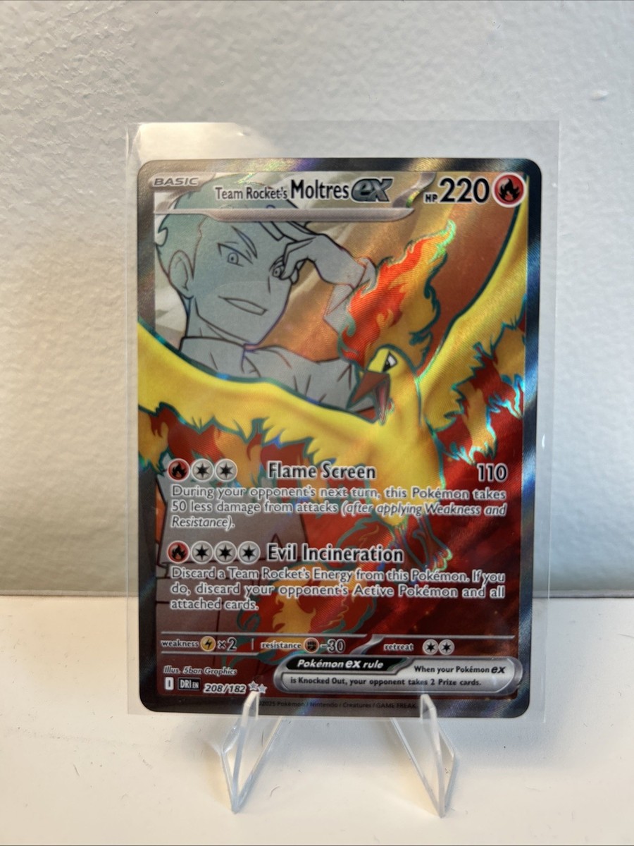【PSA8】R団のファイヤーex moltres アンリミテッド Team Rocket's Moltres ex #124 Prices | Pokemon Japanese
