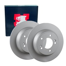 2x JP GROUP BREMSSCHEIBEN Ø284mm VOLL HINTEN passend für HYUNDAI KONA KIA SOUL