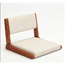 Japanese Floor Chair Foldable Legless Meditation Seat with Back Support