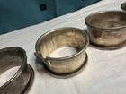 Set of 5 Silver plate Napkin Rings Monogrammed Engraved “S”Scroll Design — photo 5