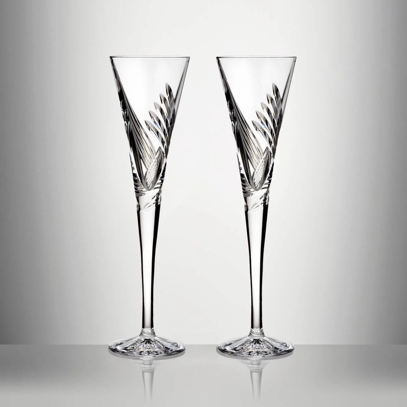 Waterford Celebrate Beginnings Flutes set/2, NIB, Clear, 1058206 REDUCED!
