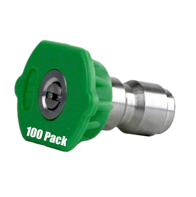 #ad 100 Pack Erie Tools Pressure Washer 1 4quot; Quick Connect 25 Degree 4.0 Nozzles $178.99