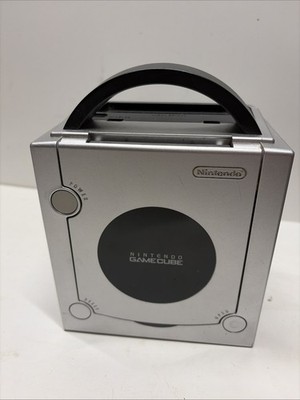 Nintendo GameCube Platinum Silver Console Only for PartsRepair DOL-101 Powers On