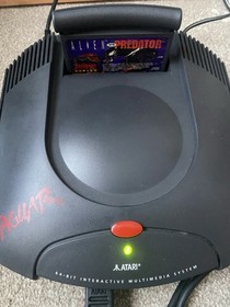 Atari Jaguar Console Bundle  Tested & Working   Worn Box   AvP & Cybermorph
