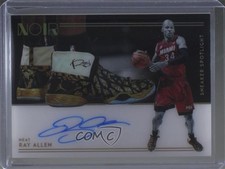2018-19 Panini Noir Sneaker Spotlight 21/99 Ray Allen #SNS-RA Auto HOF 0c3