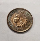1907 Indian Head Cent 1c UNC Toning