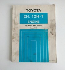 Toyota 2H 12H - T Engine Repair Manual. Good Condition Rare Item Vintage