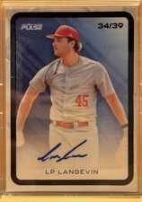 2025 Pulse Baseball LP Langevin Rookie blue Parallel Auto St Louis Cardinals /39