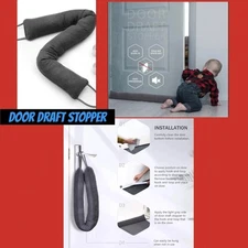 Door Draft Stopper 32"” Weighted Under Door Noise Cold Air Blocker Smells ATL125