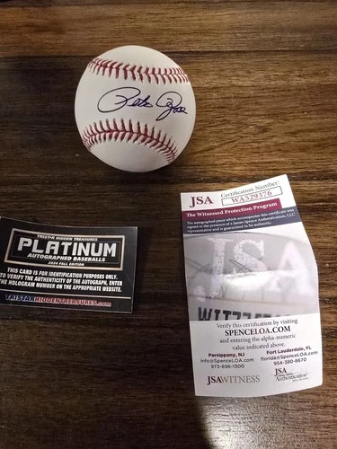 Pete Rose Signed Baseball Ball Original JSA Authenticated, very clear signature