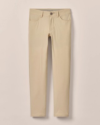 johnnie-O Fusionn Jr. Knit Pull-On Performance Pants Stone Size 12