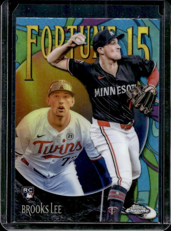 2025 Topps Chrome Brooks Lee Fortune 15 RC Rookie #F15-14 Twins