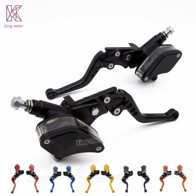 22mm 7/8'' Universal Hydraulic Brake Clutch Master Cylinder Reservoir Levers US