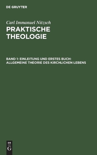 Carl Immanuel N Einleitung Und Erstes Buch: Allgemeine Theorie Des Ki (Hardback)