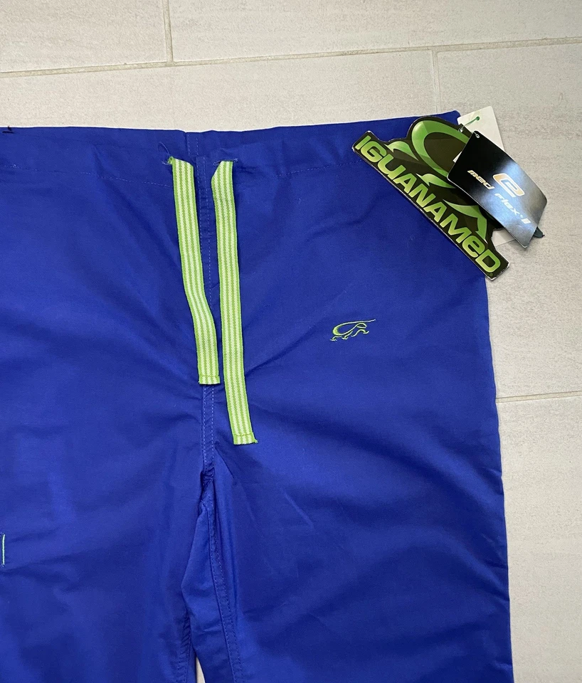 Conjunto Médico Iguana Med Mujer Azul Top Mediano y Pantalones Pequeños Foto 4 de 4