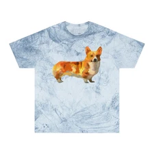 Welsh Pembroke Corgi Unisex Ringspun Cotton  Color Blast T-Shirt by DoggyLips™