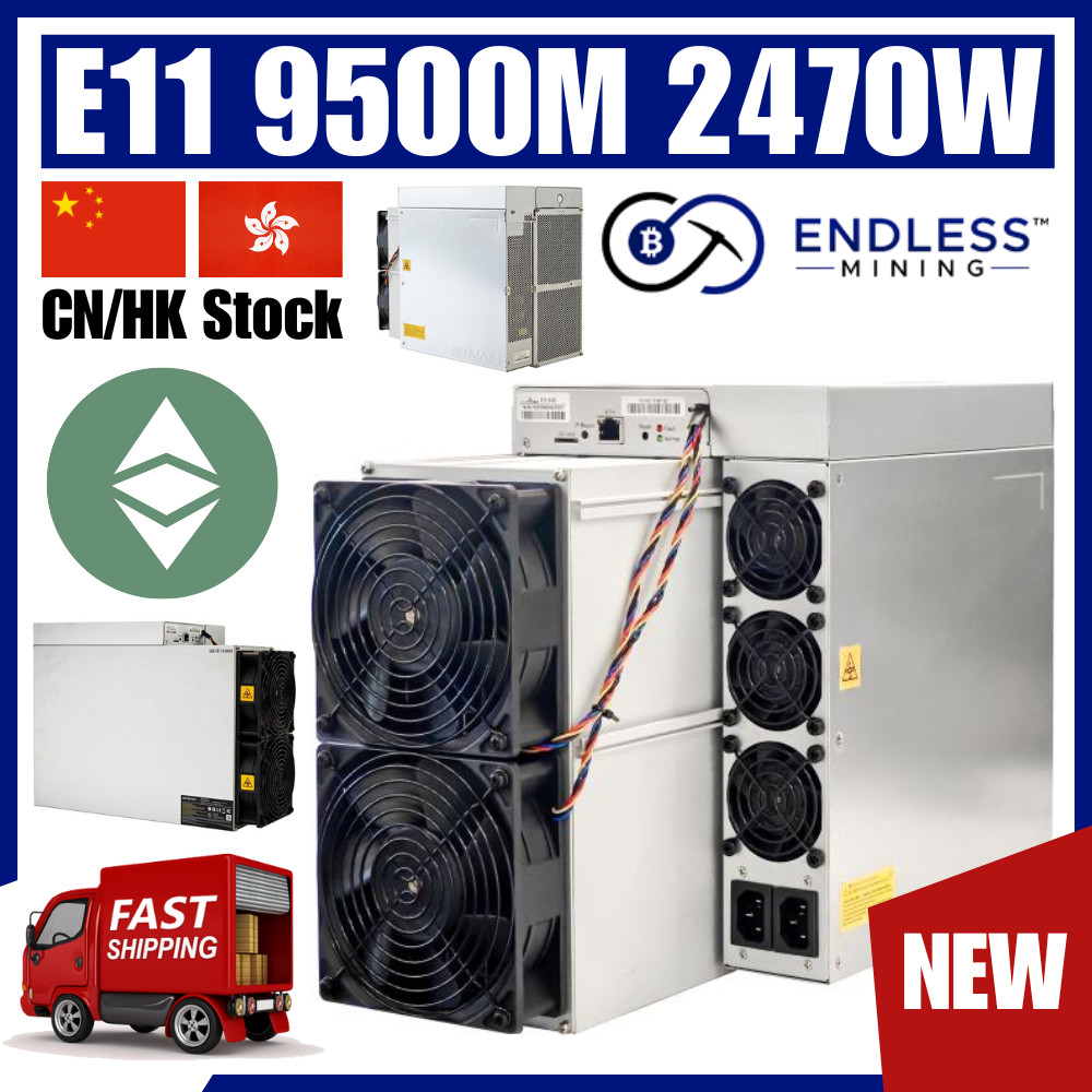 Bitmain Antminer E11 9500M 2470W ETC Miner Voltage 200~240V AC | EndlessMining