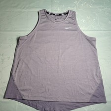 Nike Women's Gray Sleeveless Tank Running Shirt Lightweight Size Large