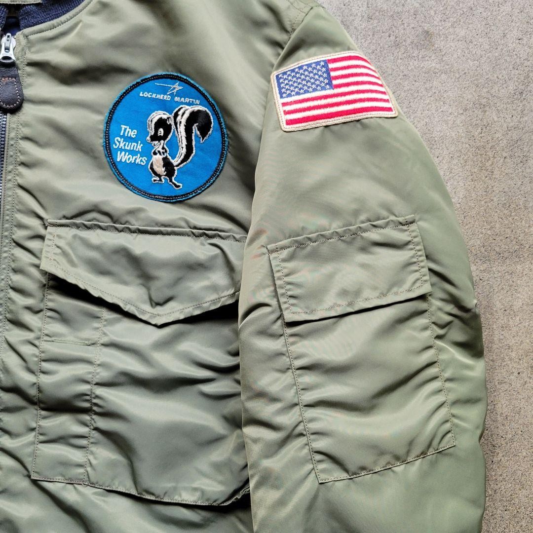 Buzz Rickson's Skunk Works G-8 Flight Jacket M Olive Vintage
