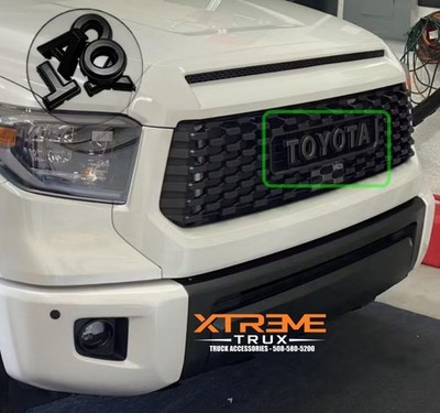 BLACK LETTERS Set Fits 2014-2021 Toyota Tundra TRD PRO STYLE Grille