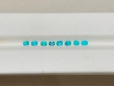 8 Ct 8 Pcs Certified Natural Paraiba Tourmaline Neon Blue Loose Gemstone Lot