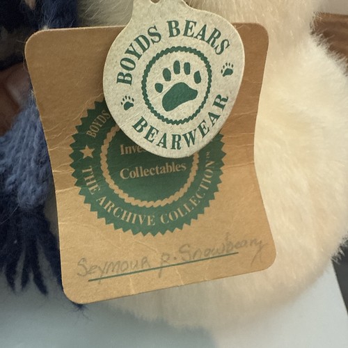 Boyds Bears Archive Collection Heywood 13" Plush Bear with Tags 1990-1997 - Picture 2 of 6