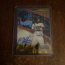 2021 Bowman's Best of Gold Lava Refractor /75 Malfrin Sosa #B21-MS Auto