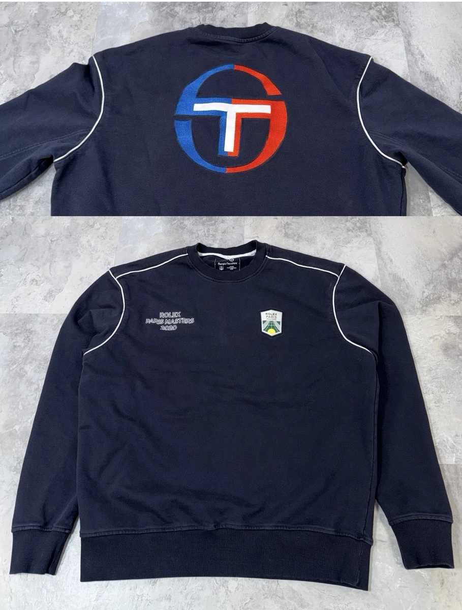 Sergio Tacchini - Sweat zippé avec bandes sur la poitrine - Bleu marine