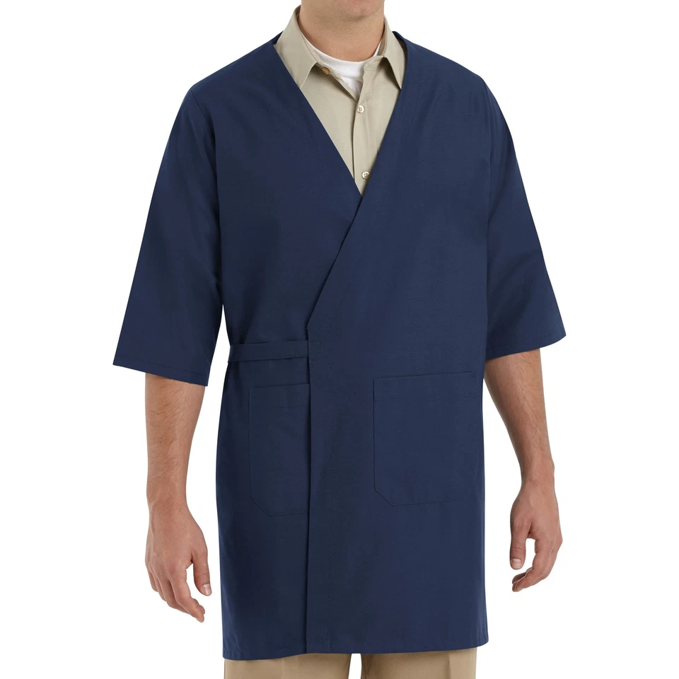 Red Kap Collarless Butcher Wrap - Image 3 of 4