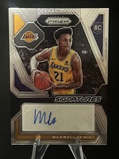 2023-24 Panini Prizm - Rookie Signatures Maxwell Lewis #RSI-MAX (AU, RC) Lakers