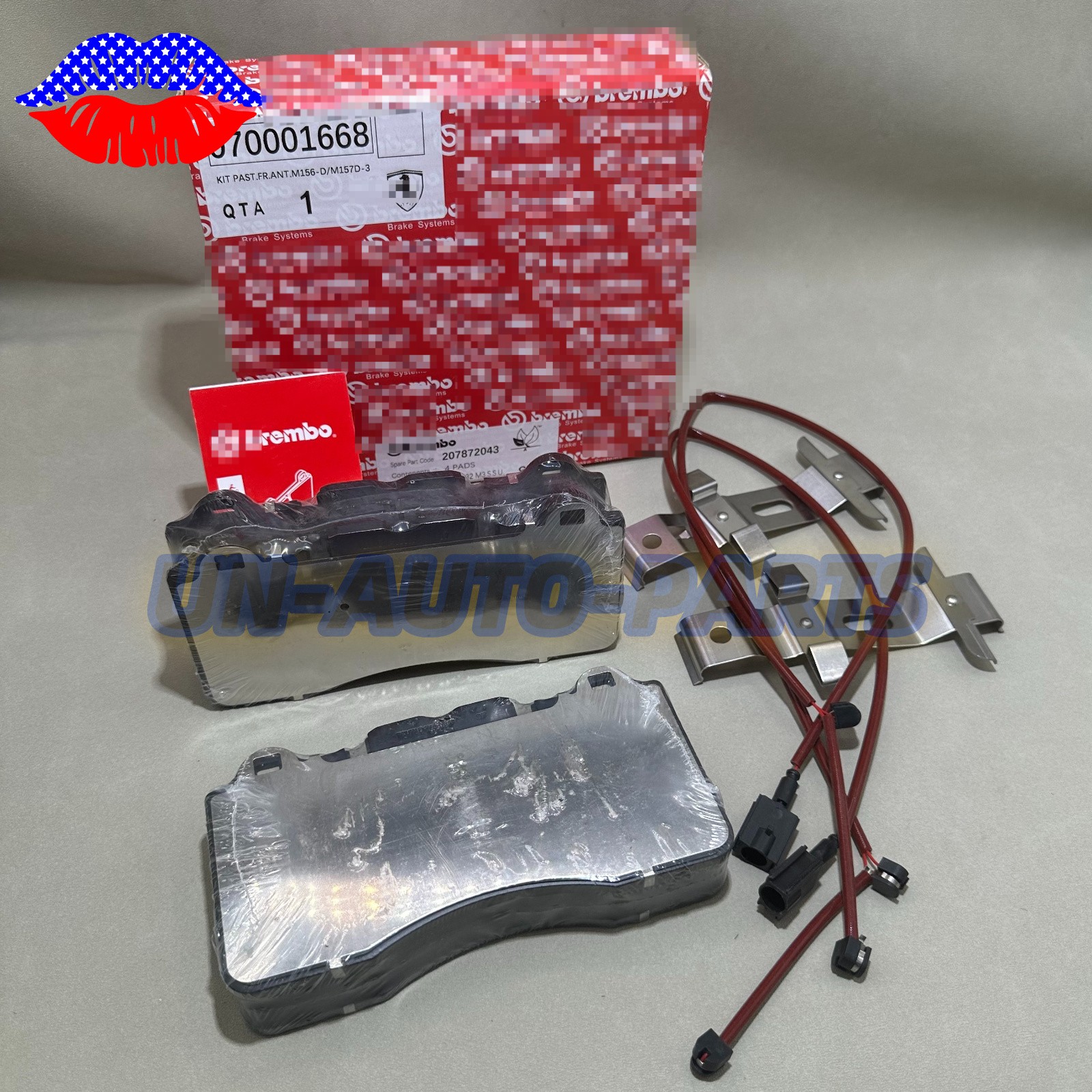 For Ferrari 458 Italia & 458 Spider 2010-15 OEM Front Brake Pad Kit With Sensor