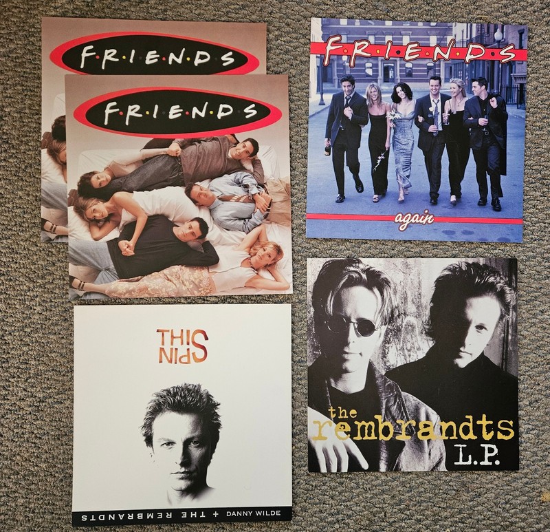 FRIENDS Soundtrack  The REMBRANDTS Promotional Poster Flats 12 X 12   Rare
